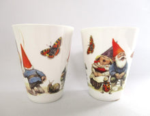 David the gnome, Set of two gnome mugs, coffee cups. Rien poortvliet