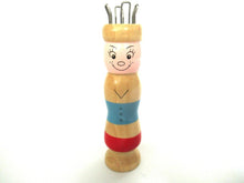 Vintage Wooden Knitting Doll, Knitting Nancy, French Knitting, Bobbin Doll, Sewing supply.