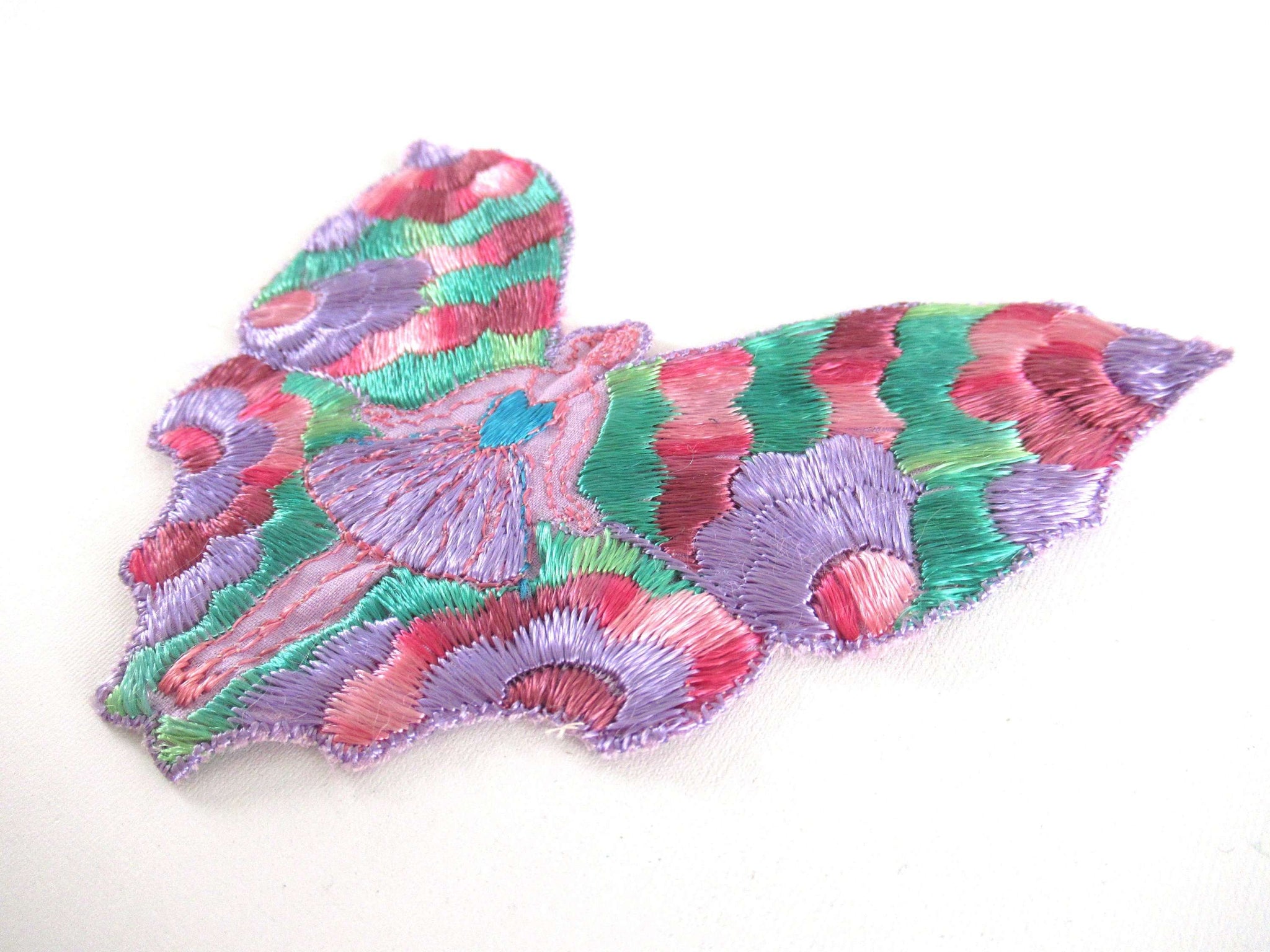 Antique Fairy Butterfly / Flapper Girl Fairy Applique, Vintage Patch ...