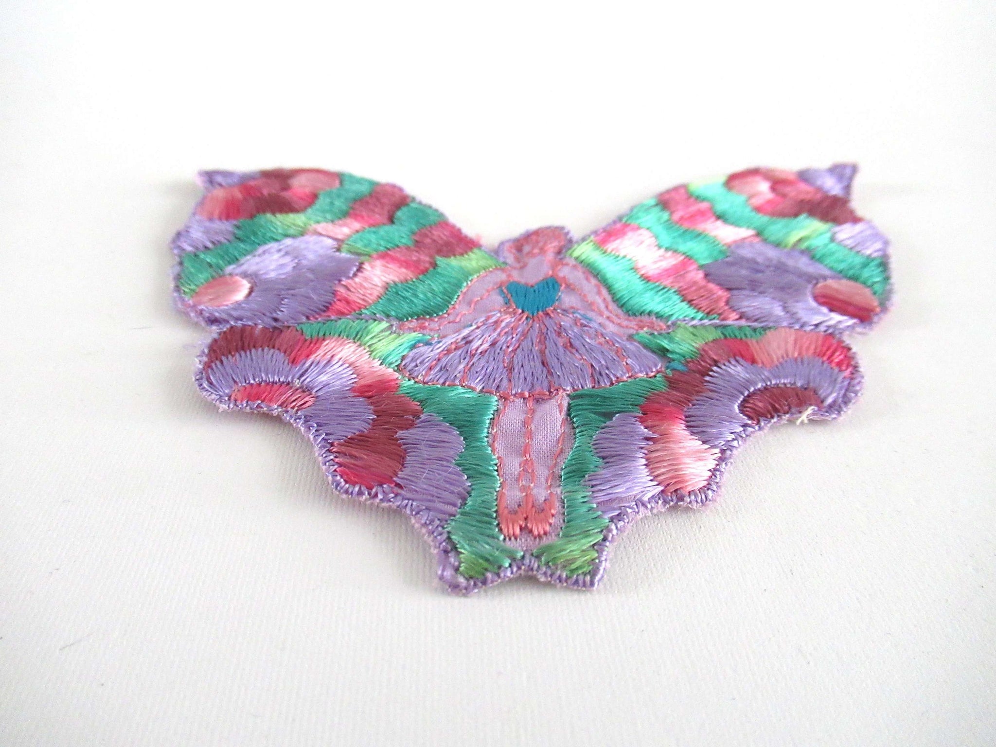 Antique Fairy Butterfly / Flapper Girl Fairy Applique, Vintage Patch ...