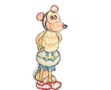 UpperDutch:Applique,Antique Mickey Mouse applique, Very rare Collectible 1930's Mickey Mouse Applique, Antique patch.