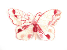 UpperDutch:Applique,Authentic Antique Pink Butterfly applique 1930s. Vintage patch, sewing supply. Crazy quilt.