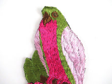 UpperDutch:Applique,Authentic Antique Silk 1930's Parrot Bird Applique, Vintage patch, sewing supply.