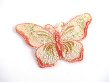 UpperDutch:Applique,Authentic Antique Silk Butterfly applique 1930s. Vintage patch, sewing supply. Crazy quilt.