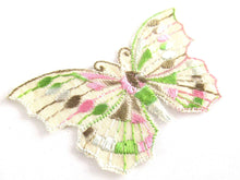 UpperDutch:Applique,Butterfly applique 1930s vintage embroidered applique. Vintage patch, sewing supply. Crazy quilt.