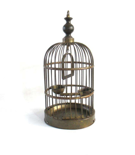 UpperDutch:Birdcage,Antique Brass 18 inch Bird Cage.