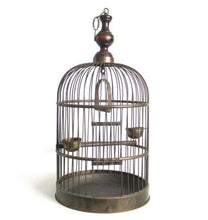 UpperDutch:,Antique Brass Birdcage, 24 INCH Solid Brass Birdcage.