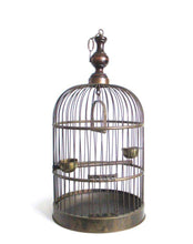 UpperDutch:,Antique Brass Birdcage, 24 INCH Solid Brass Birdcage.
