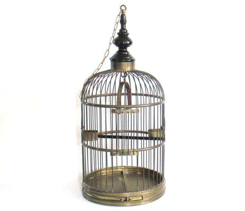 UpperDutch:Birdcage,Antique Brass Birdcage 26 INCH, Solid brass bird cage.