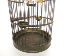 UpperDutch:,Antique Standing Birdcage 22 INCH Solid Brass Bird cage.