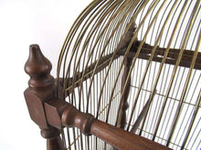 UpperDutch:,Antique Wooden Bird Cage.
