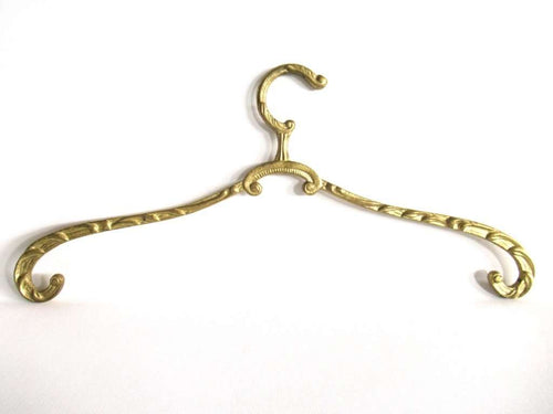 UpperDutch:Bride Hanger,1 (one) Brass Clothes Hanger, Clothes Hangers Antique French Coat hanger  Wedding dress.