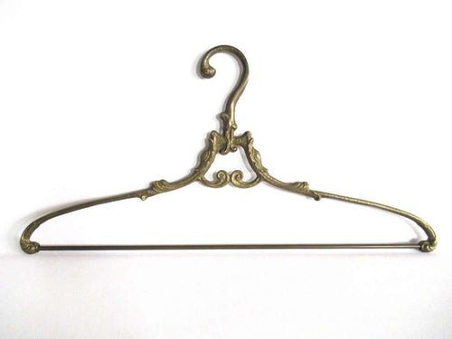UpperDutch:Bride Hanger,1 (one) Brass Clothes Hanger, Clothes Hangers, Antique French Coat hanger, Wedding dress.