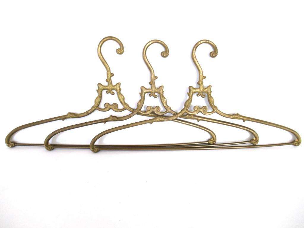 1 (one) Brass Clothes Hanger, Clothes Hangers, Antique French Coat han – UpperDutch 1 (one) Brass Clothes Hanger, Clothes Hangers, Antique French Coat han – UpperDutch