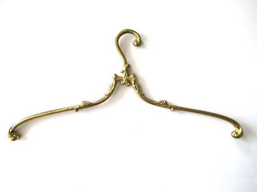 UpperDutch:Bride Hanger,1 (one) Brass Clothes Hanger, Clothes Hangers, Antique French Coat hanger, Wedding dress hanger.