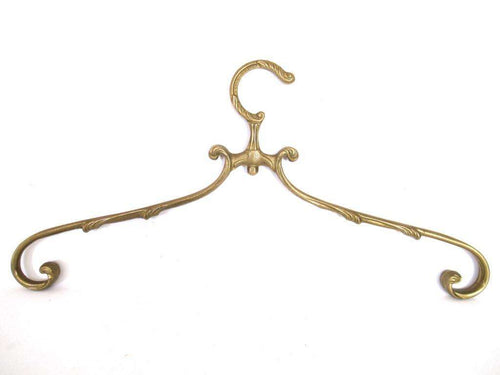 UpperDutch:Bride Hanger,1 (one) Brass Clothes Hanger, Clothes Hangers, Antique French Coat hanger, Wedding dress hanger.