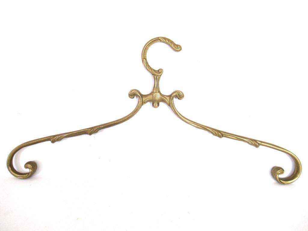 1 (one) Brass Clothes Hanger, Clothes Hangers, Antique French Coat han UpperDutch 1 (one) Brass Clothes Hanger, Clothes Hangers, Antique French Coat han UpperDutch