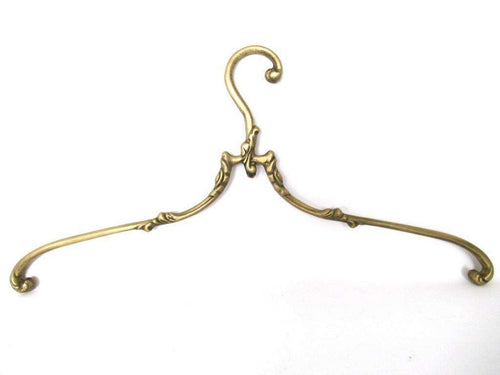 UpperDutch:Bride Hanger,1 (one) Brass Clothes Hanger, Clothes Hangers, Antique French Coat hanger, Wedding dress hanger.