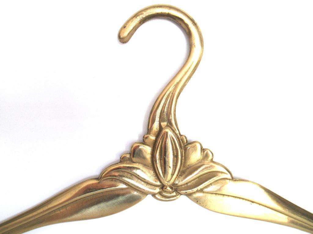 1 (one) Brass Clothes Hanger, Clothes Hangers, Antique French Coat han UpperDutch 1 (one) Brass Clothes Hanger, Clothes Hangers, Antique French Coat han UpperDutch