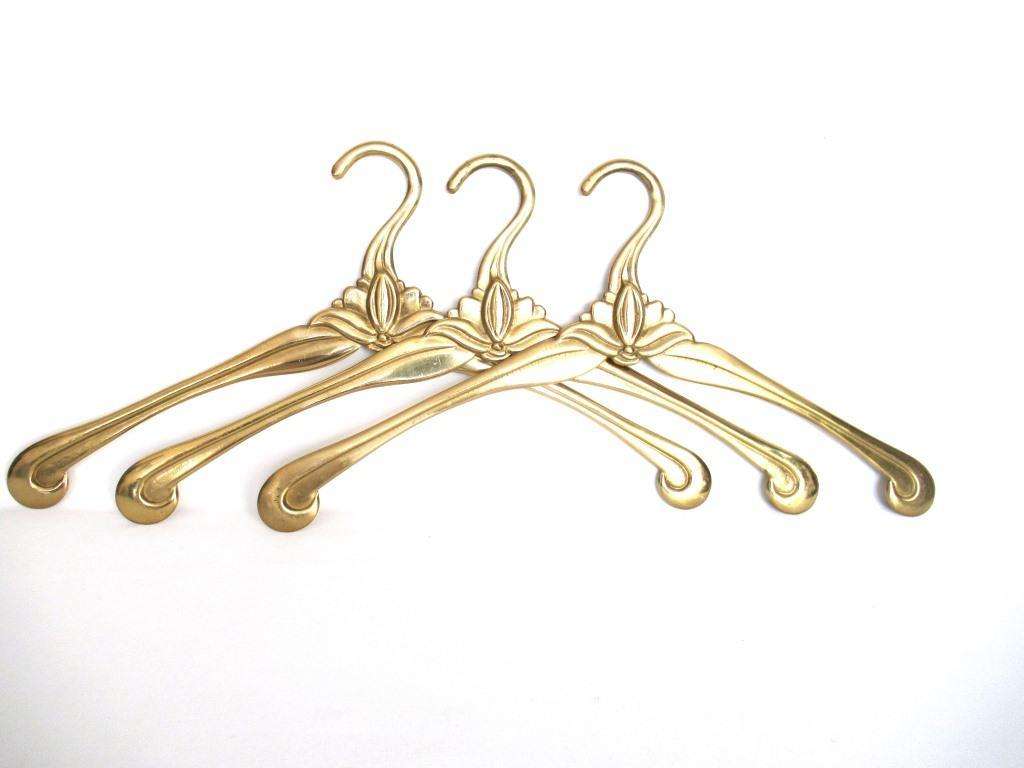 1 (one) Brass Clothes Hanger, Clothes Hangers, Antique French Coat han UpperDutch 1 (one) Brass Clothes Hanger, Clothes Hangers, Antique French Coat han UpperDutch