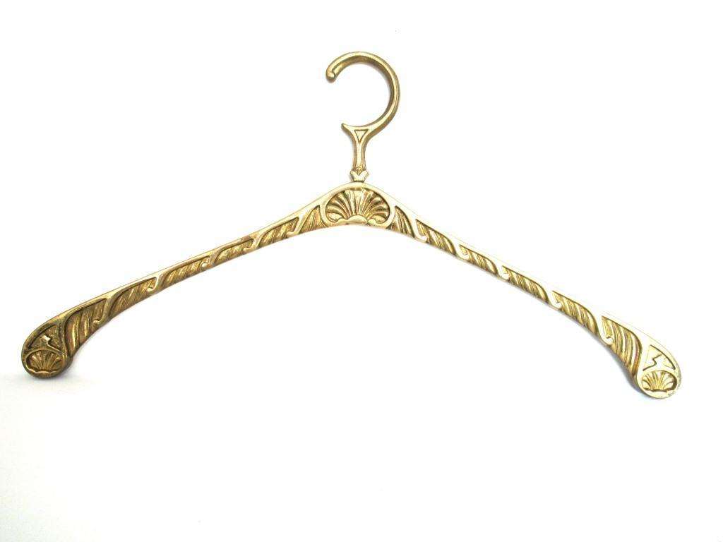 1 (one) Brass Clothes Hanger, Clothes Hangers, Antique French Coat han UpperDutch 1 (one) Brass Clothes Hanger, Clothes Hangers, Antique French Coat han UpperDutch
