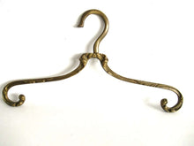 UpperDutch:,1 (one) Brass Clothes Hanger, Clothes Hangers, Antique French Coat hanger, Wedding dress hanger, Swivel.