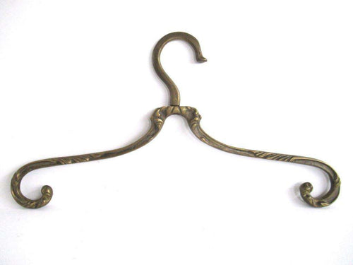 UpperDutch:Bride Hanger,1 (one) Brass Clothes Hanger, Clothes Hangers, Antique French Coat hanger, Wedding dress, Swivel.