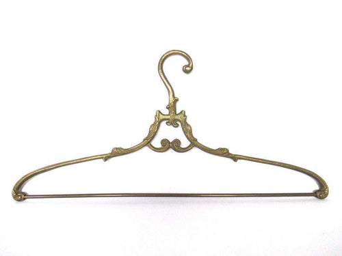 UpperDutch:Bride Hanger,Brass Clothes Hanger, Clothes Hangers, Antique French Coat hanger, Wedding dress.