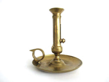 UpperDutch:Candelabra,Candle Holder - Brass Candle Holder - Antique French Candlestick - Adjustable push up Candlestick -  Chamber stick - Lever.