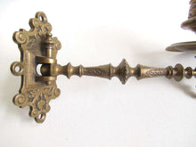 UpperDutch:,Set of 2 Antique Solid Brass Victorian Piano Candelabra, Candle Holders, Wall Sconces.