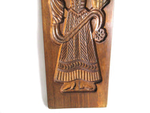 UpperDutch:,18" Falconer with lure shaped Spiced Cookie mold. XL Large Antique wall decor from Holland. Falconry gift, Falcon, Man with bird.