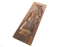 UpperDutch:,18" Falconer with lure shaped Spiced Cookie mold. XL Large Antique wall decor from Holland. Falconry gift, Falcon, Man with bird.