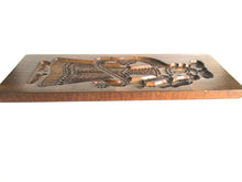 UpperDutch:,18" Falconer with lure shaped Spiced Cookie mold. XL Large Antique wall decor from Holland. Falconry gift, Falcon, Man with bird.