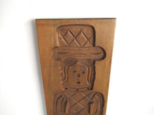 UpperDutch:,Abraham Wooden Dutch Folk Art Cookie Mold. Dutch wood carved mold. Spiced cookie springerle, Bakery decoration.