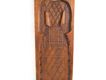 UpperDutch:,Antique bakery decoration. Dutch cookie mold 23" XL , Folk Art. Wooden girl made in Holland. Spiced cookie wall decor female.