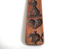 UpperDutch:,Antique Wooden cookie mold, Dutch Folk Art, Fish, heart, ship, dog, speculaas plank, springerle.