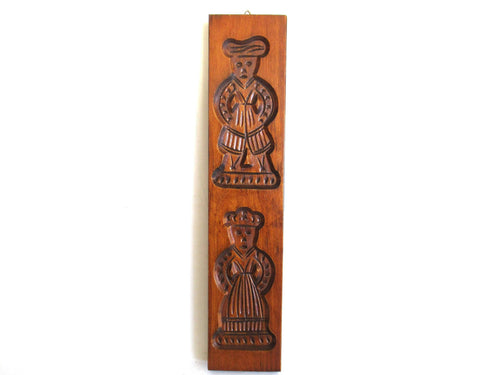 UpperDutch:,Wooden cookie mold Dutch Folk Art Cookie Mold. speculaas plank, springerle. Kitchen decor.