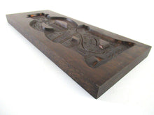 UpperDutch:,Wooden cookie mold Dutch Folk Art Cookie Mold. speculaas plank, springerle, men with dog.