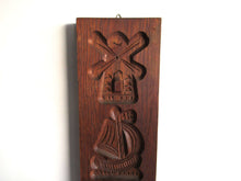UpperDutch:,Wooden cookie mold,  Dutch Folk Art, speculaas plank, springerle, ship, windmill, bird, seahorse.