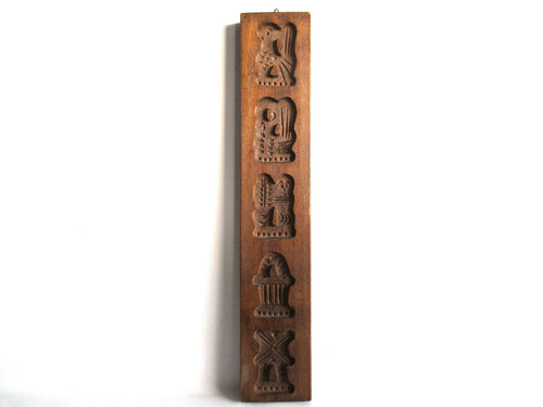 UpperDutch:,Wooden cookie mold, Dutch Folk Art, Springerle, Kitchen decor.