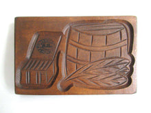 UpperDutch:,Wooden cookie mold with Tobacco Scenes. Wooden Cookie Mold. Tabacos Primeros, La Paz. Springerle.