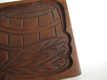 UpperDutch:,Wooden cookie mold with Tobacco Scenes. Wooden Cookie Mold. Tabacos Primeros, La Paz. Springerle.