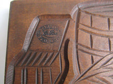 UpperDutch:,Wooden cookie mold with Tobacco Scenes. Wooden Cookie Mold. Tabacos Primeros, La Paz. Springerle.