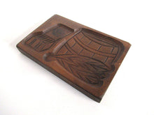 UpperDutch:,Wooden cookie mold with Tobacco Scenes. Wooden Cookie Mold. Tabacos Primeros, La Paz. Springerle.