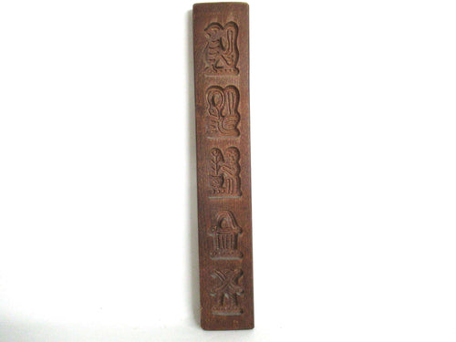 UpperDutch:Cookie Mold,Wooden cookie mold. Wooden Dutch Folk Art Cookie Mold. speculaas plank, springerle.