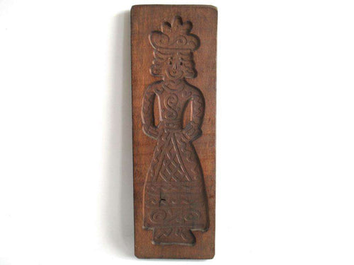 UpperDutch:Cookie Mold,Wooden cookie mold. Wooden Dutch Folk Art Cookie Mold. speculaas plank, springerle.
