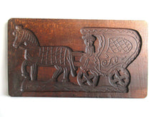 UpperDutch:,Wooden Springerle mold Horse Dutch Folk Art cookie mold, Bakery decor, Springerle, Horse and Carriage.