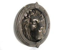 UpperDutch:,Brass Lion head Door Knocker, Extremely large 9" Solid Brass Detailed Decorative Lion Head Door Knocker.