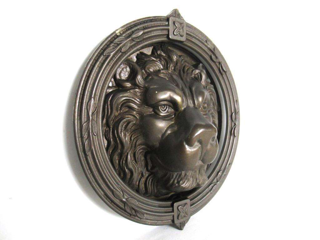Lion Head - Round - 7″ Red Brass