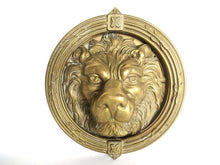 UpperDutch:Door knocker,Door Knocker Lion, Vintage Lion Door Knocker, Extremely large 9" Solid Brass Detailed Decorative Lion Head Door Knocker.